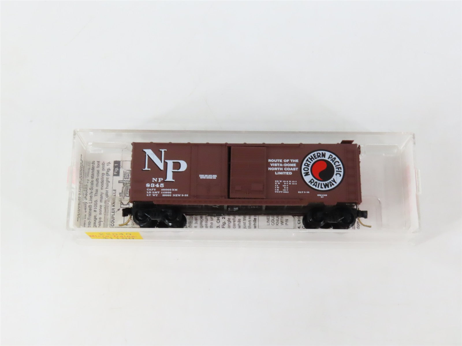 N Scale Micro-Trains MTL 22040 NP Northern Pacific 40' Box Car 8345