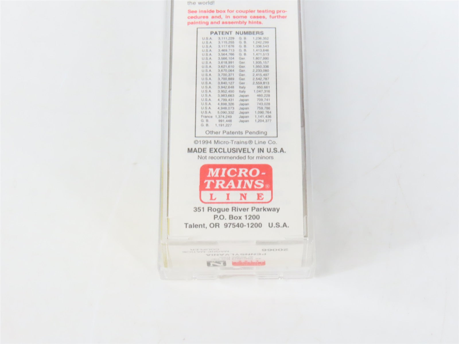 N Scale Micro-Trains MTL 20066 PRR Pennsylvania 40' Box Car 30902