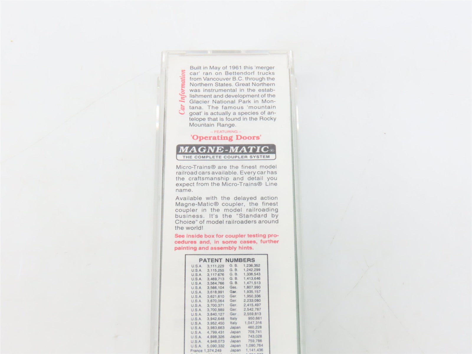 N Scale Micro-Trains MTL 33120 GN Great Northern 50' Box Car 36263