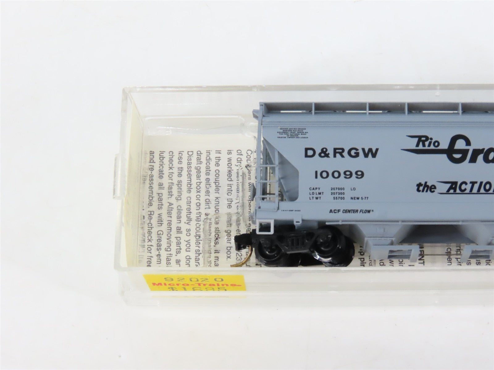 N Scale Micro-Trains MTL 92020 D&RGW Rio Grande 2-Bay Hopper 10099