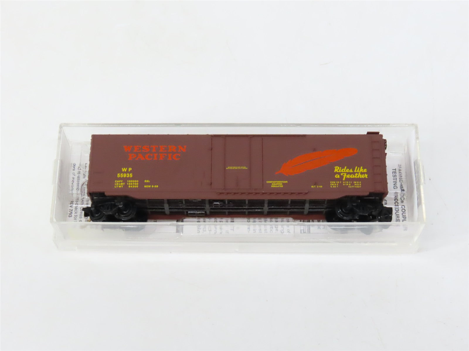 N Scale Micro-Trains MTL 32180 WP Western Pacific 50' Box Car 55935