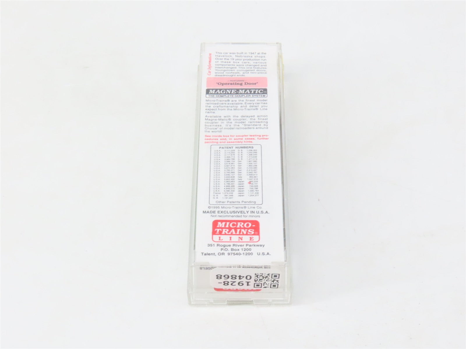 N Scale Micro-Trains MTL 20306/2 BN Burlington Northern 40' Box Car 189288