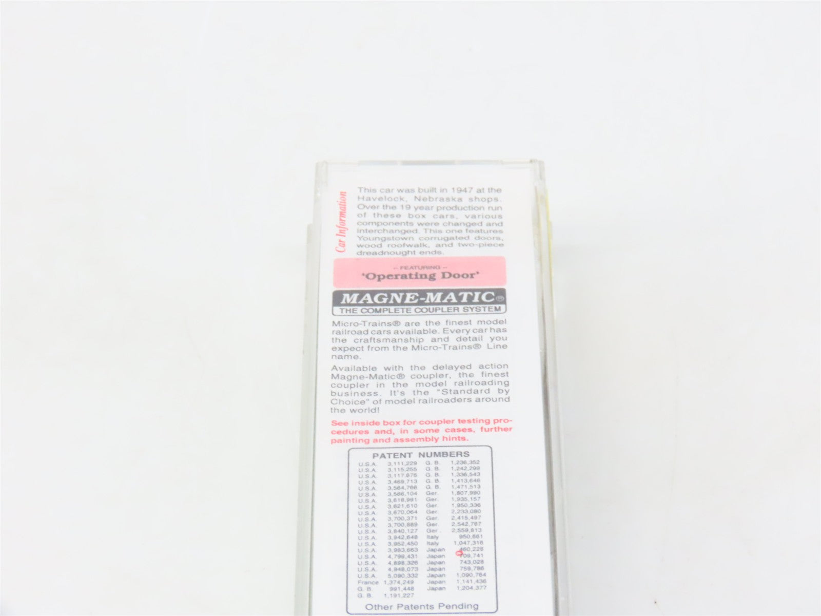N Scale Micro-Trains MTL 20306/2 BN Burlington Northern 40' Box Car 189288