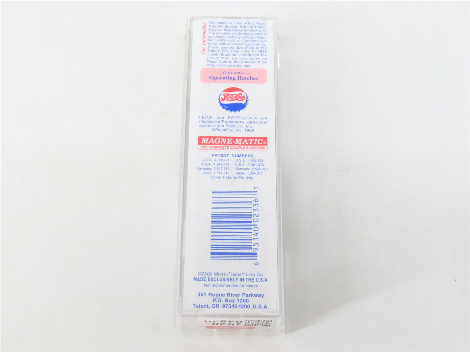 N Scale Micro-Trains MTL 58560 PCEX Pepsi-Cola 36' Reefer 58506