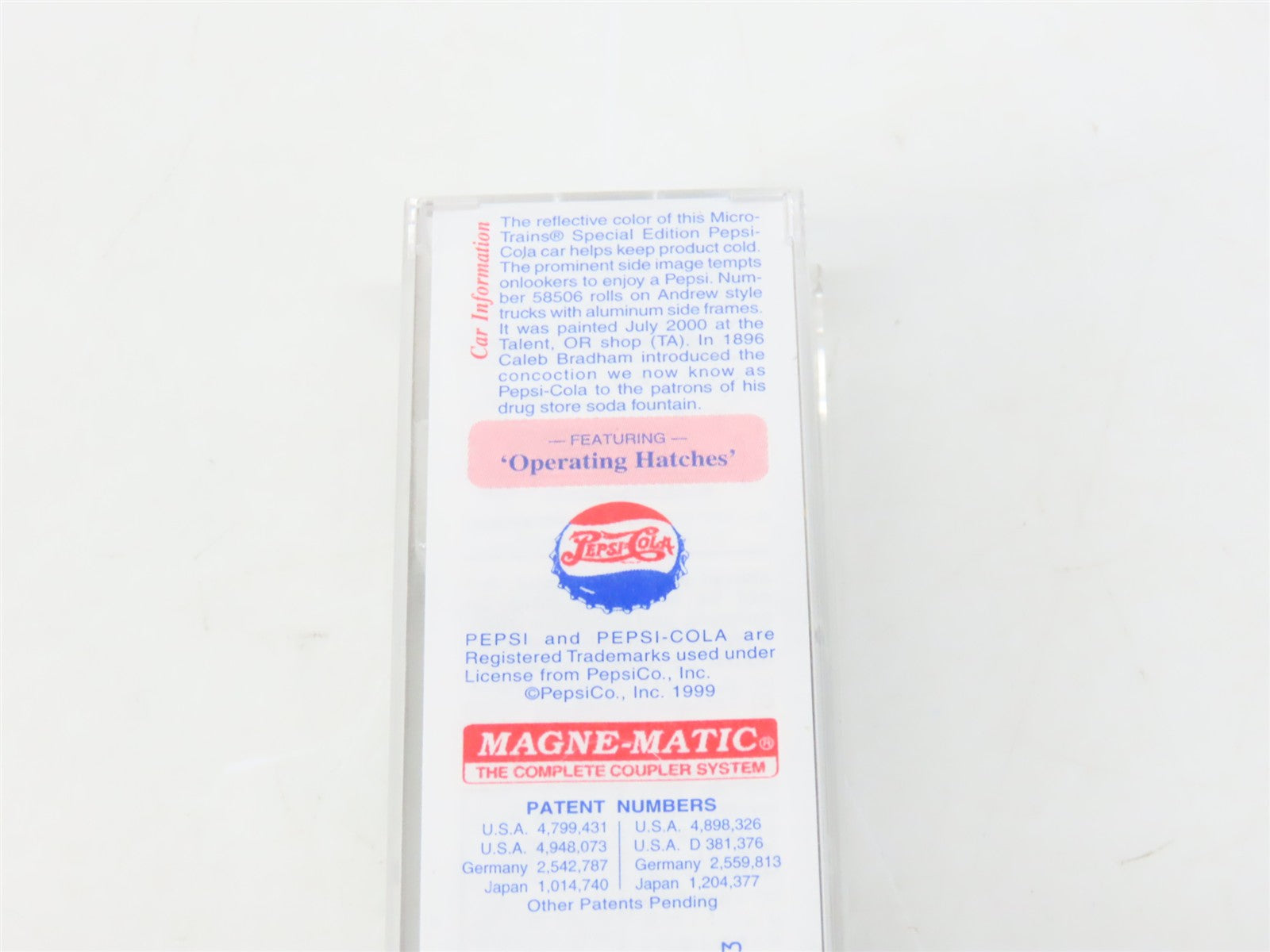 N Scale Micro-Trains MTL 58560 PCEX Pepsi-Cola 36' Reefer 58506