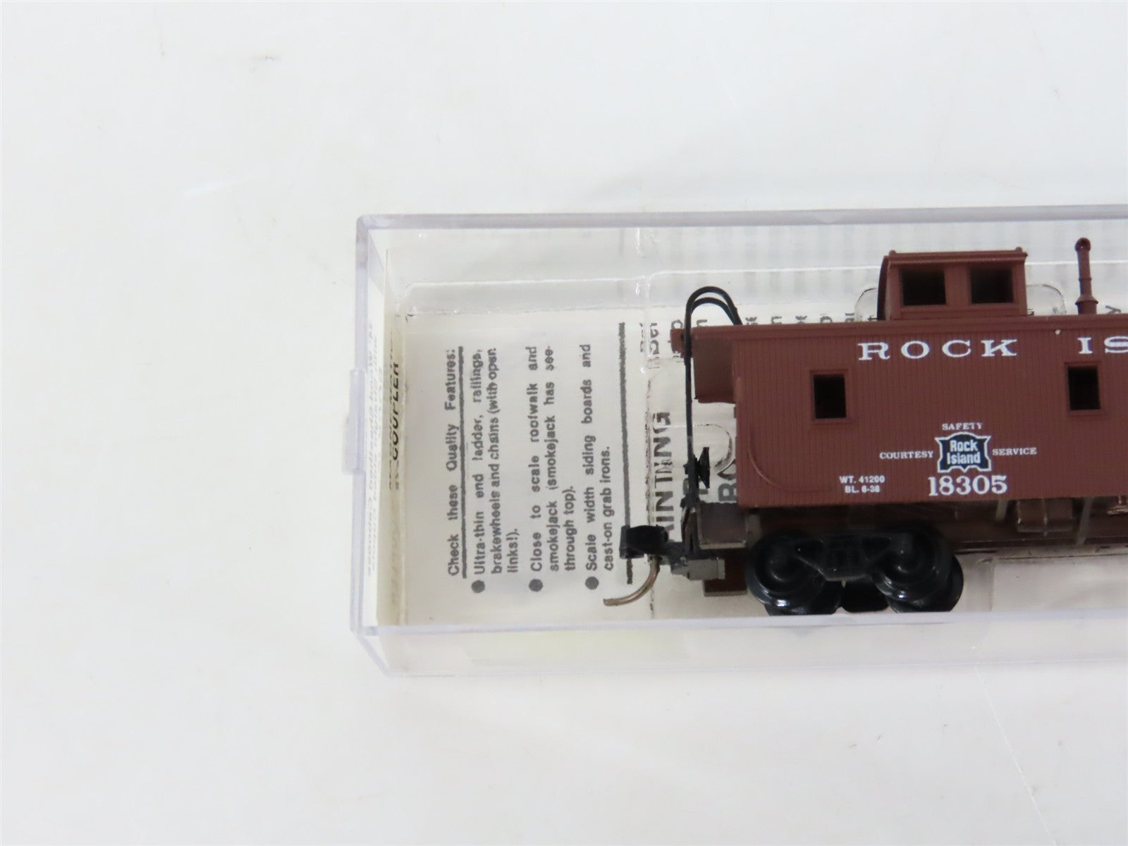 N Scale Micro-Trains MTL 51140 Rock Island 34' Wood-Sheathed Caboose 18305
