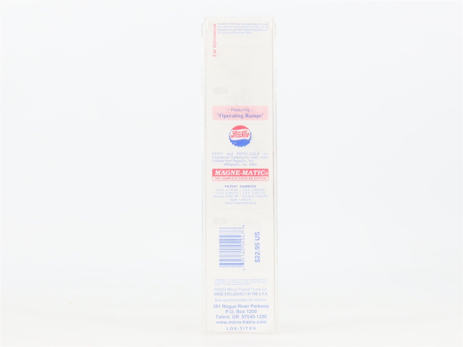 N Scale Micro-Trains MTL 71060 PC Pepsi 89' 4