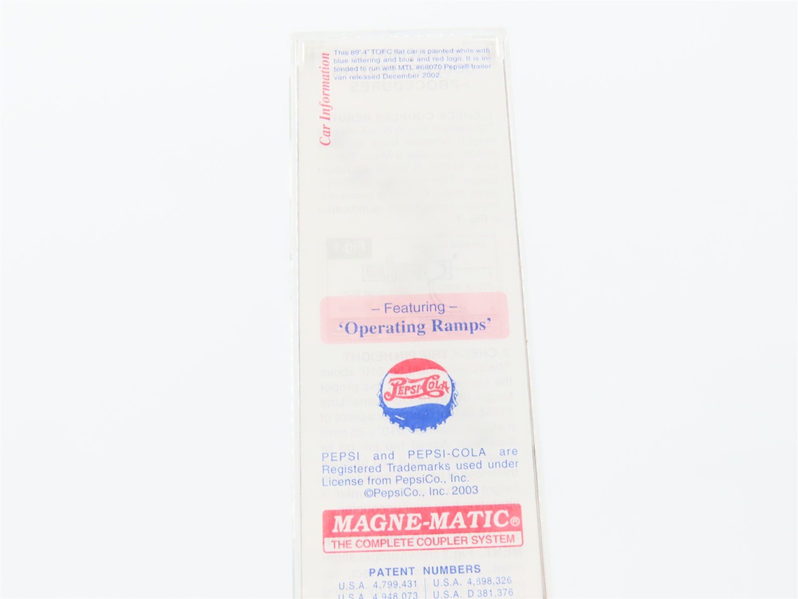 N Scale Micro-Trains MTL 71060 PC Pepsi 89' 4