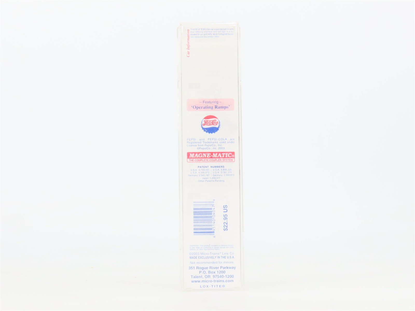 N Scale Micro-Trains MTL 71060 PC Pepsi 89' 4