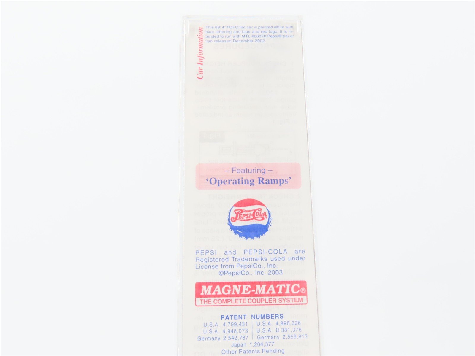 N Scale Micro-Trains MTL 71060 PC Pepsi 89' 4