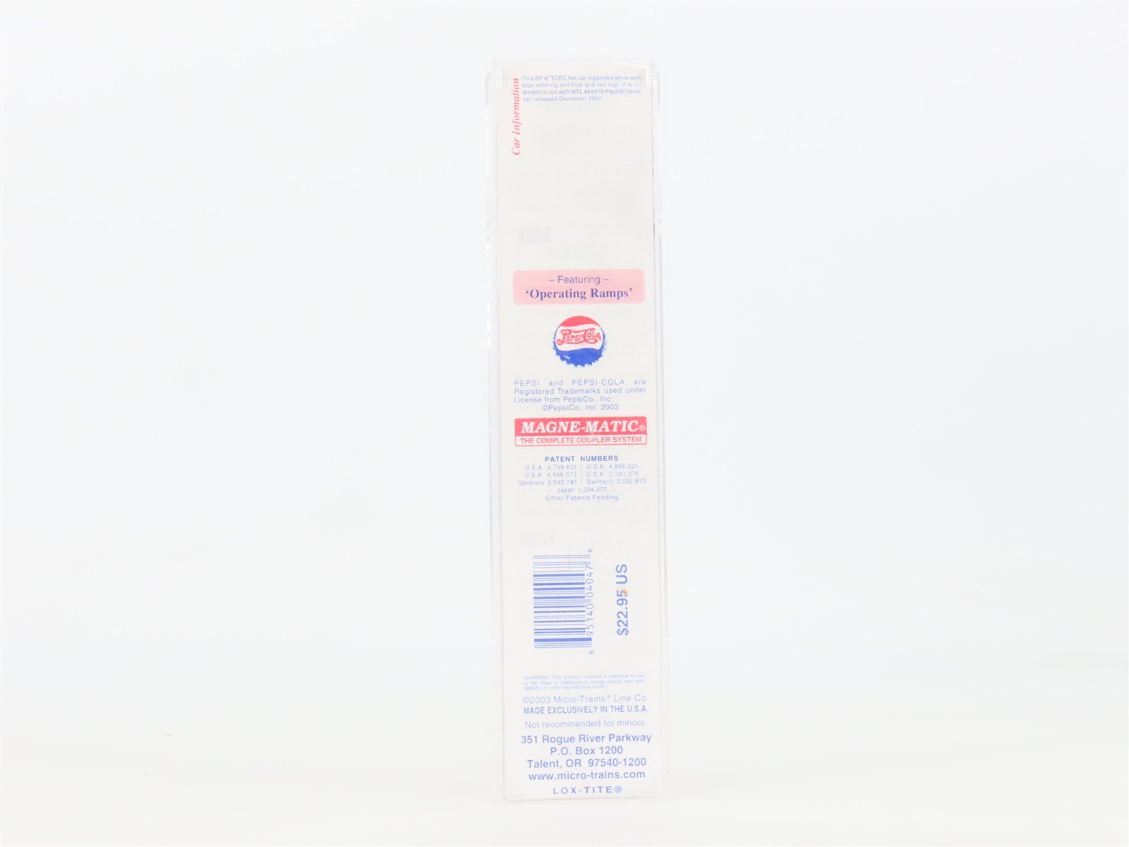 N Scale Micro-Trains MTL 71060 PC Pepsi 89' 4