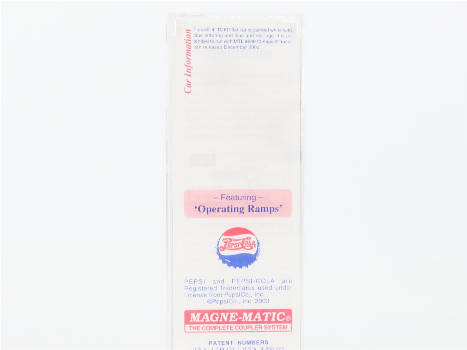 N Scale Micro-Trains MTL 71060 PC Pepsi 89' 4