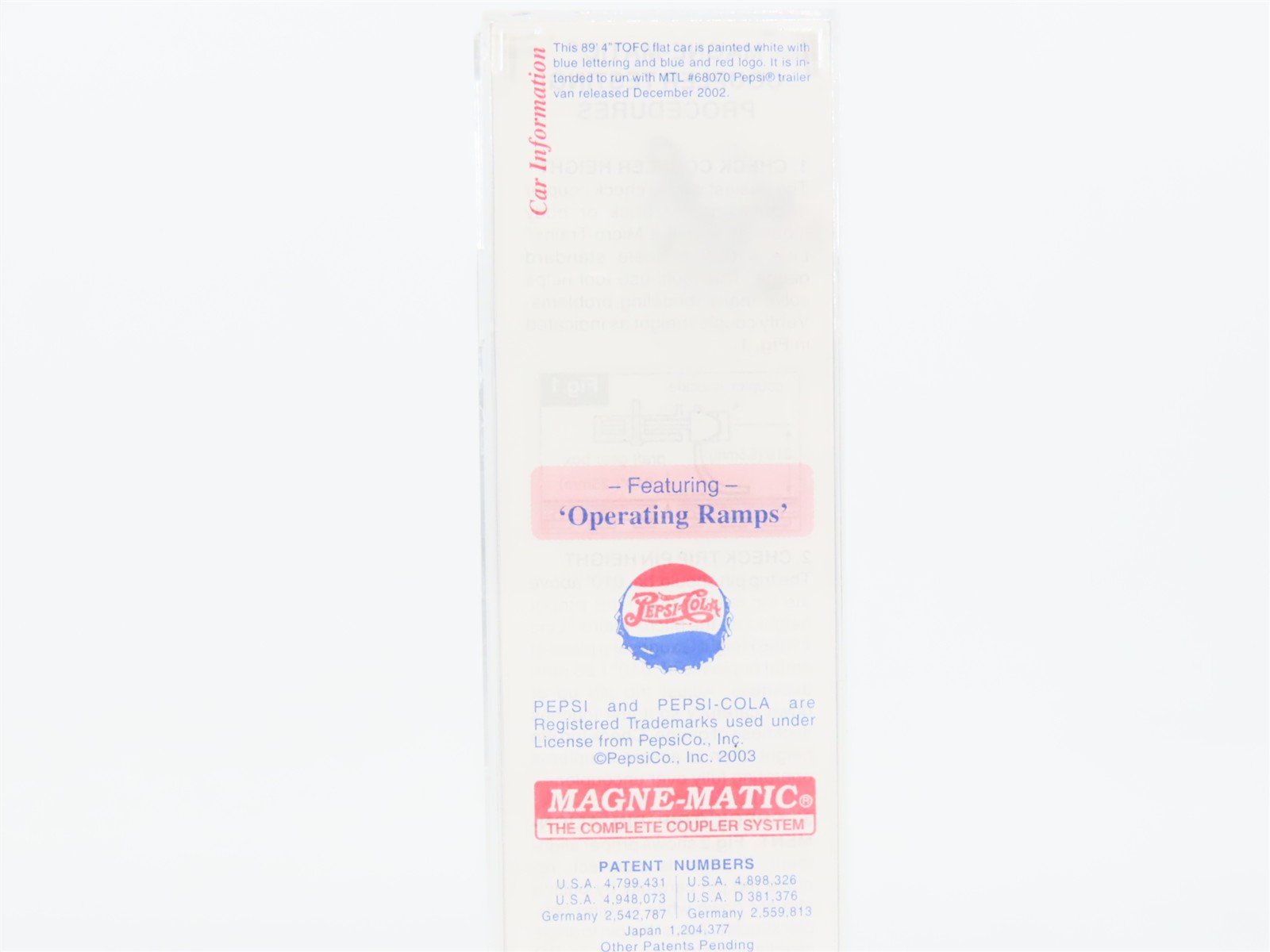 N Scale Micro-Trains MTL 71060 PC Pepsi 89' 4