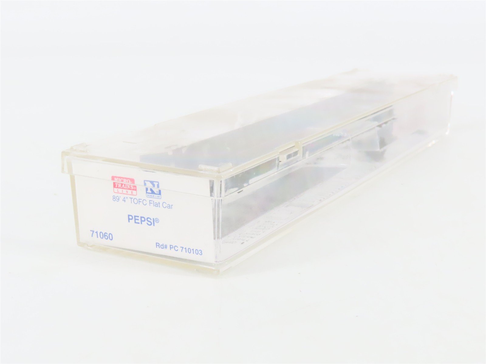 N Scale Micro-Trains 71060 PC Pepsi 89' TOFC Flat Car 710103 RTR