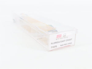 N Scale Micro-Trains 71070 FEC Florida East Coast 89' TOFC Flat Car 37033 RTR