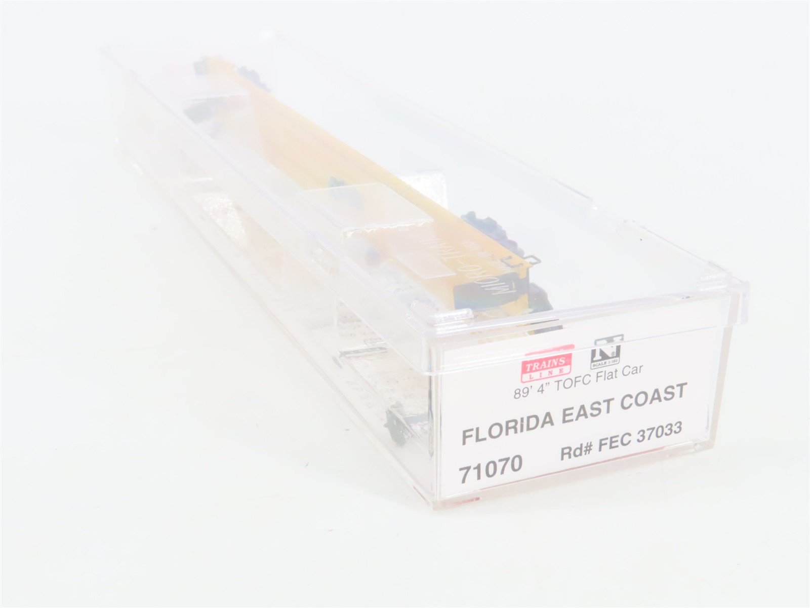 N Scale Micro-Trains 71070 FEC Florida East Coast 89' TOFC Flat Car 37033 RTR
