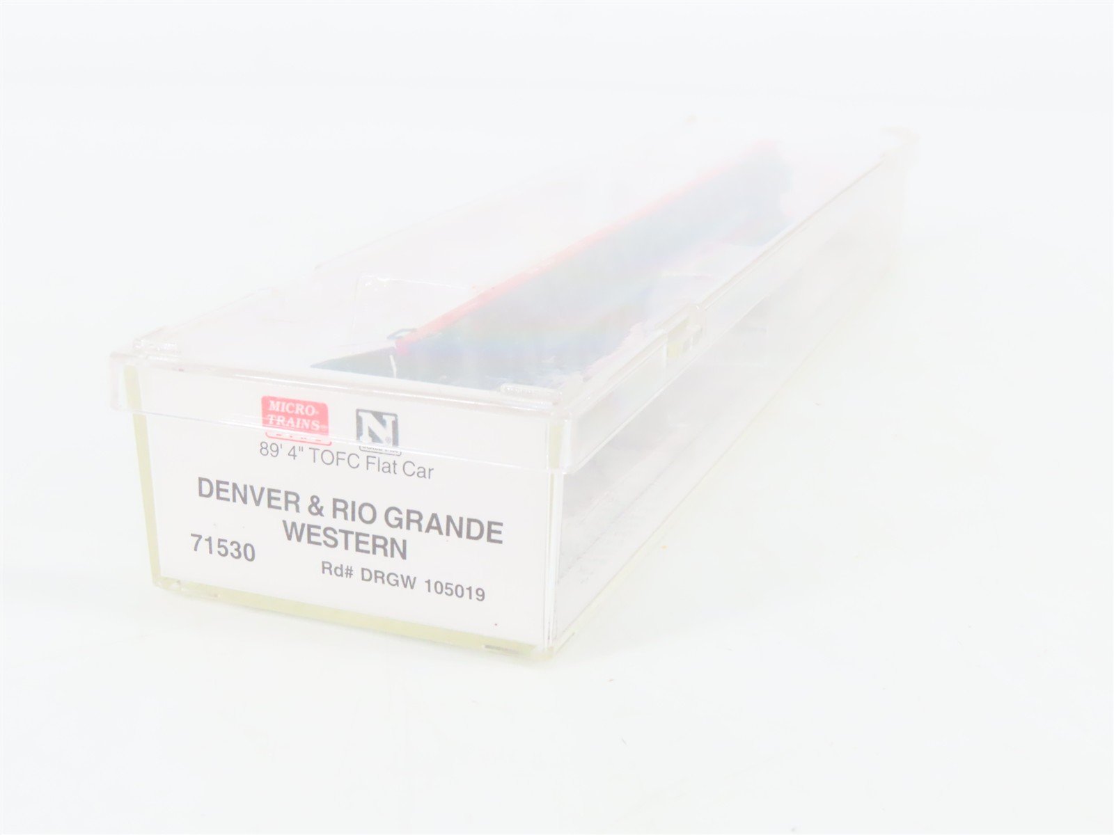 N Scale Micro-Trains 71530 Denver & Rio Grande Western 89' TOFC Flat Car RTR