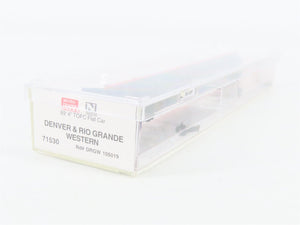 N Scale Micro-Trains 71530 Denver & Rio Grande Western 89' TOFC Flat Car RTR