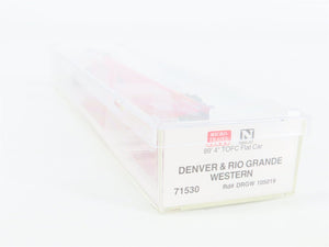N Scale Micro-Trains 71530 Denver & Rio Grande Western 89' TOFC Flat Car RTR