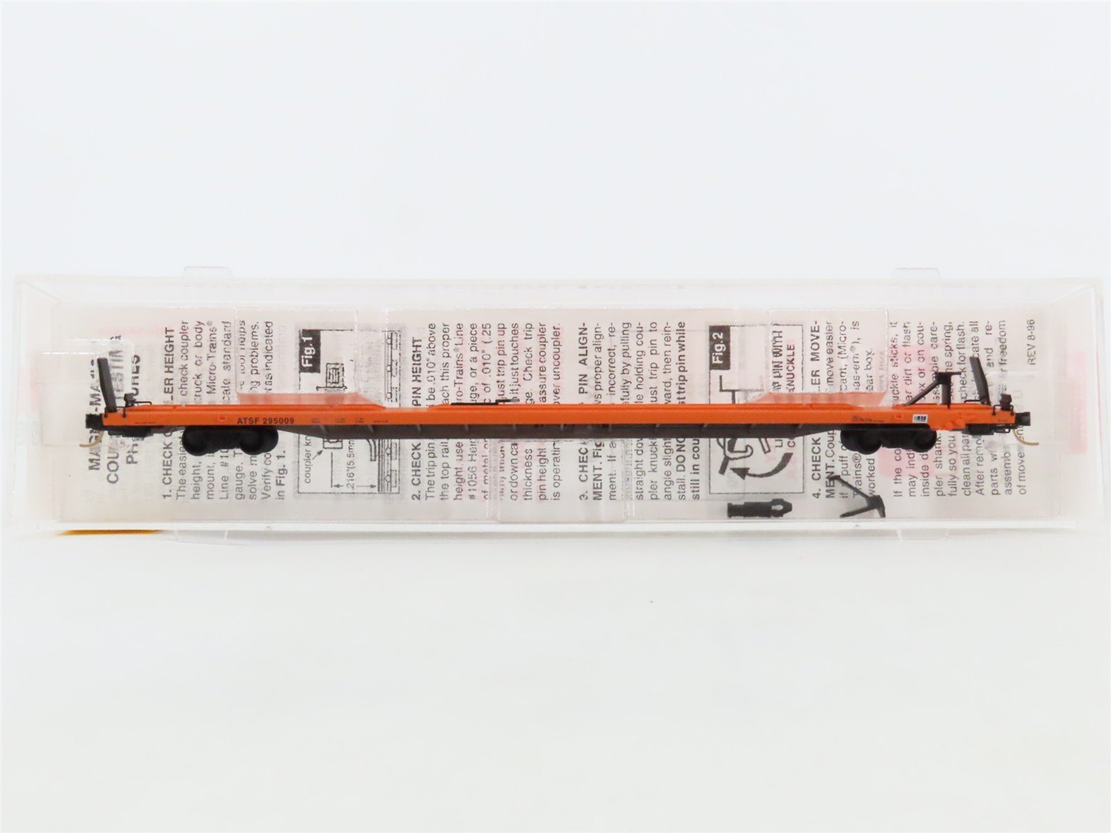 N Scale Micro-Trains 71050 ATSF Santa Fe 89' Flat Car 295009 RTR