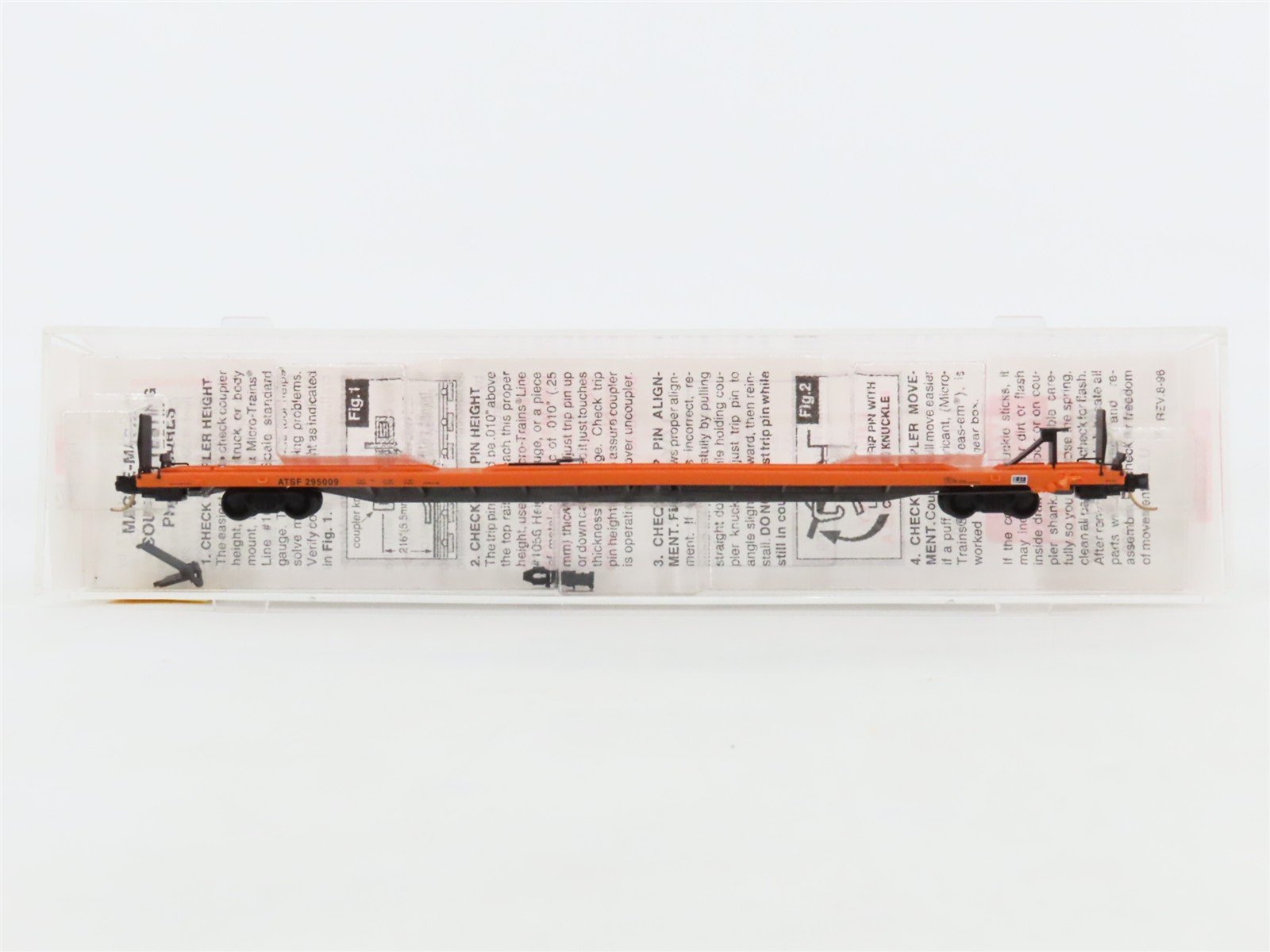 N Scale Micro-Trains 71050 ATSF Santa Fe 89' TOFC Flat Car 295009 RTR