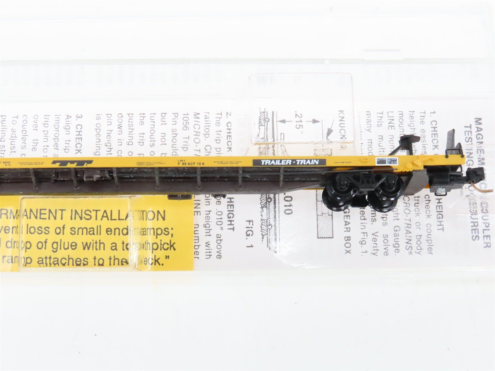 N Scale Micro-Trains 71510 TTX Trailer Train 89' Flat Car 252653 RTR