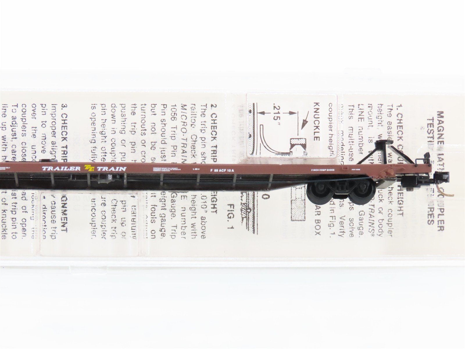 N Scale Micro-Trains 71010 TTAX Trailer Train 89' Flat Car 970253 RTR