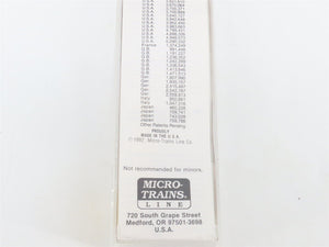 N Scale Micro-Trains 71000 Undecorated 89' Flat Car RTR