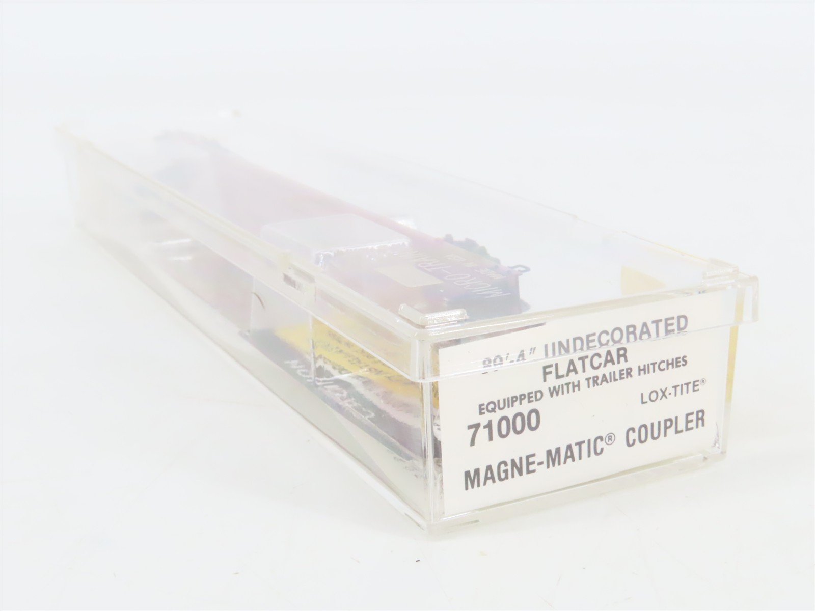 N Scale Micro-Trains 71000 Undecorated 89' Flat Car RTR