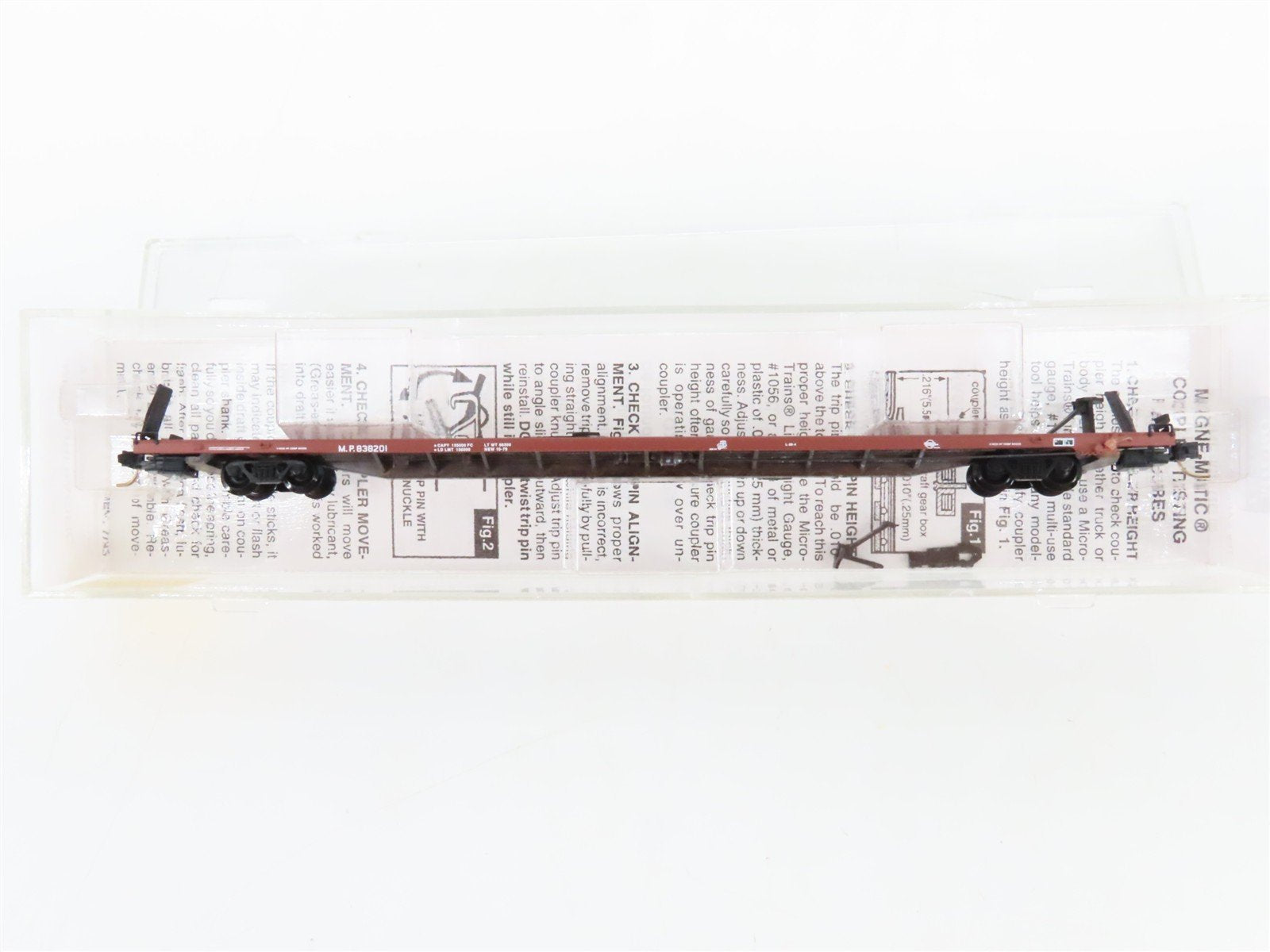 N Scale Micro-Trains 71040 MP Missouri Pacific 89' TOFC Flat Car 838201 RTR