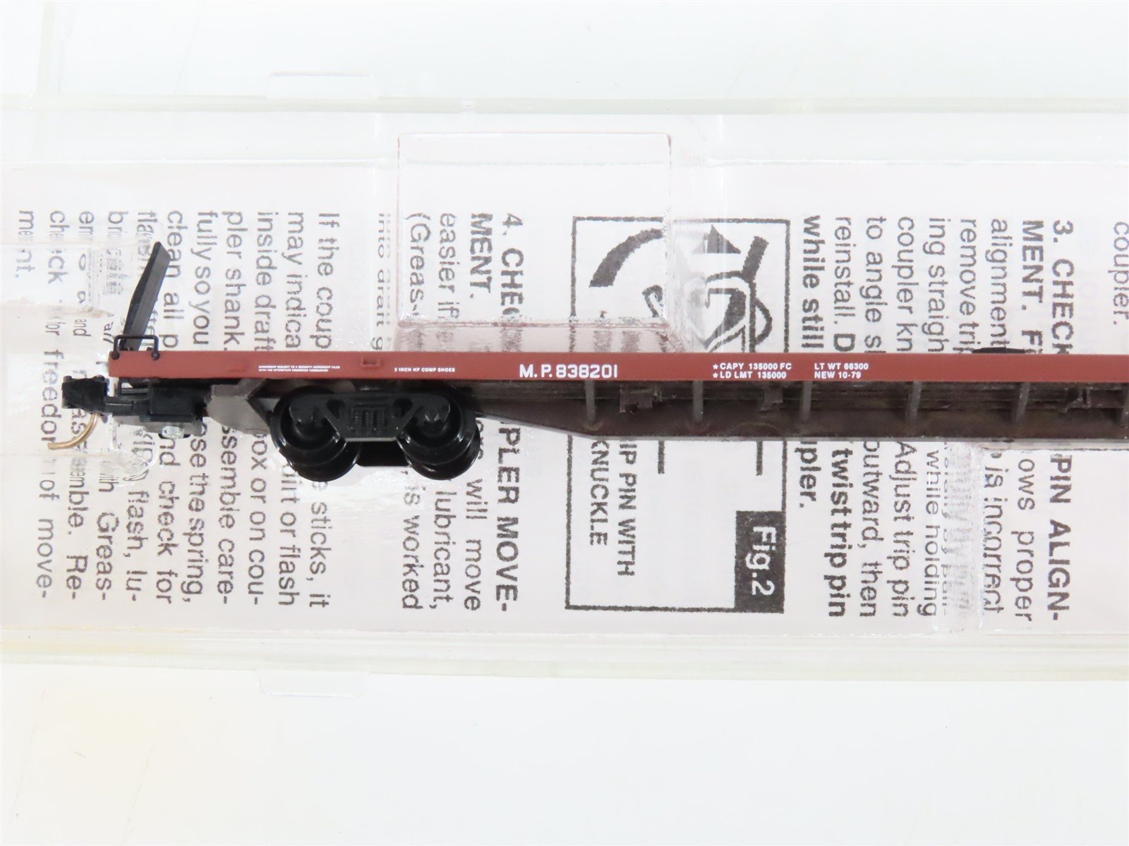 N Scale Micro-Trains 71040 MP Missouri Pacific 89' TOFC Flat Car 838201 RTR