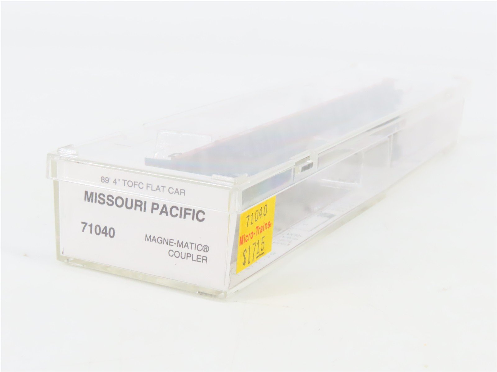 N Scale Micro-Trains 71040 MP Missouri Pacific 89' TOFC Flat Car 838201 RTR