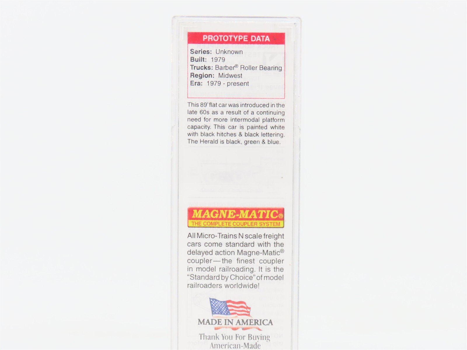 N Scale Micro-Trains 07100030 ERES Erie Western 89' TOFC Flat Car 250005 RTR
