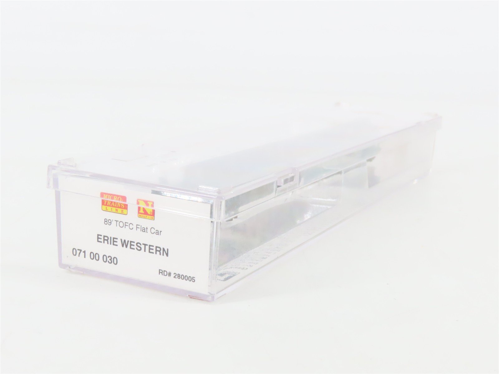 N Scale Micro-Trains 07100030 ERES Erie Western 89' TOFC Flat Car 250005 RTR