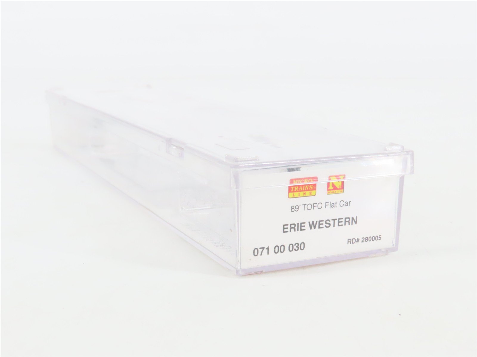 N Scale Micro-Trains 07100030 ERES Erie Western 89' TOFC Flat Car 250005 RTR