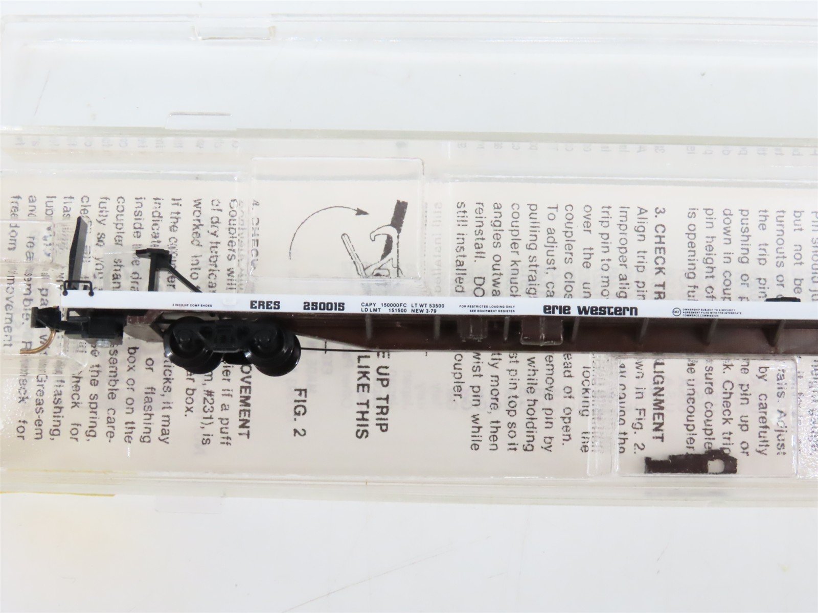 N Scale Micro-Trains 71030 ERES Erie Western 89' Flat Car 250015 RTR