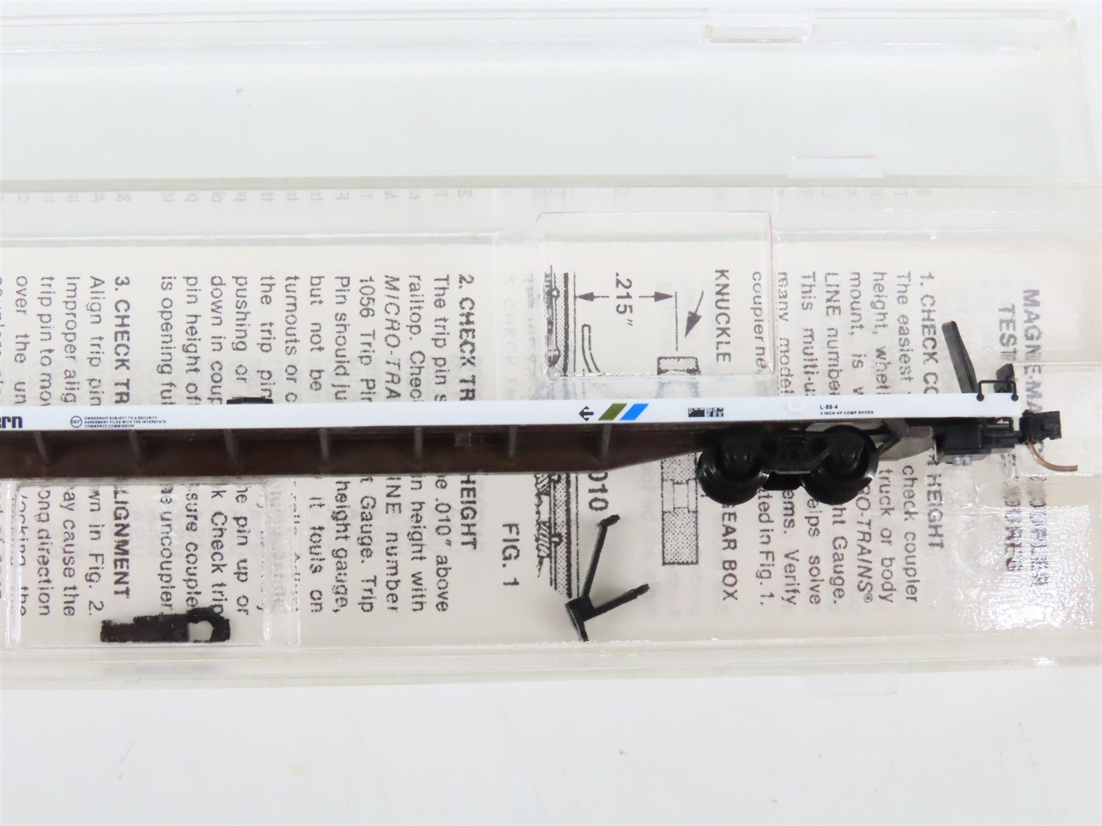 N Scale Micro-Trains 71030 ERES Erie Western 89' Flat Car 250015 RTR
