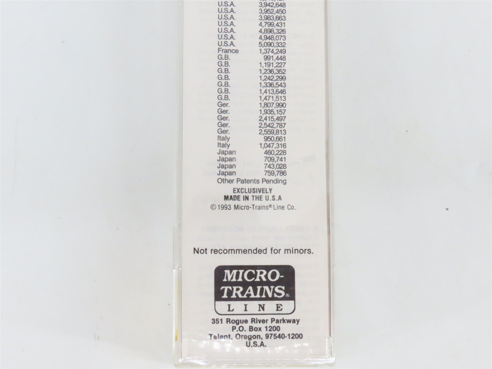 N Scale Micro-Trains 71030 ERES Erie Western 89' Flat Car 250015 RTR