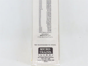 N Scale Micro-Trains 71030 ERES Erie Western 89' Flat Car 250015 RTR