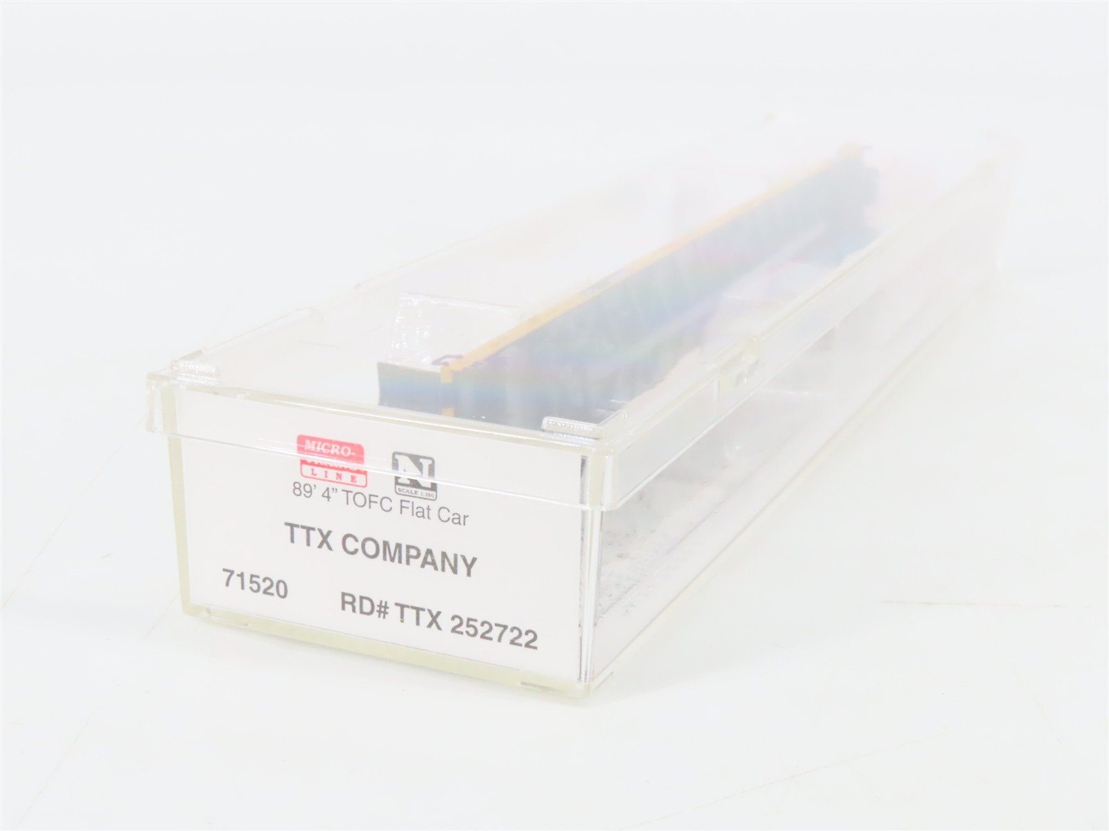 N Scale Micro-Trains 71520 TTX Company 89' TOFC Flat Car 252722 RTR