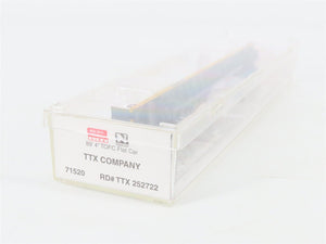 N Scale Micro-Trains 71520 TTX Company 89' TOFC Flat Car 252722 RTR