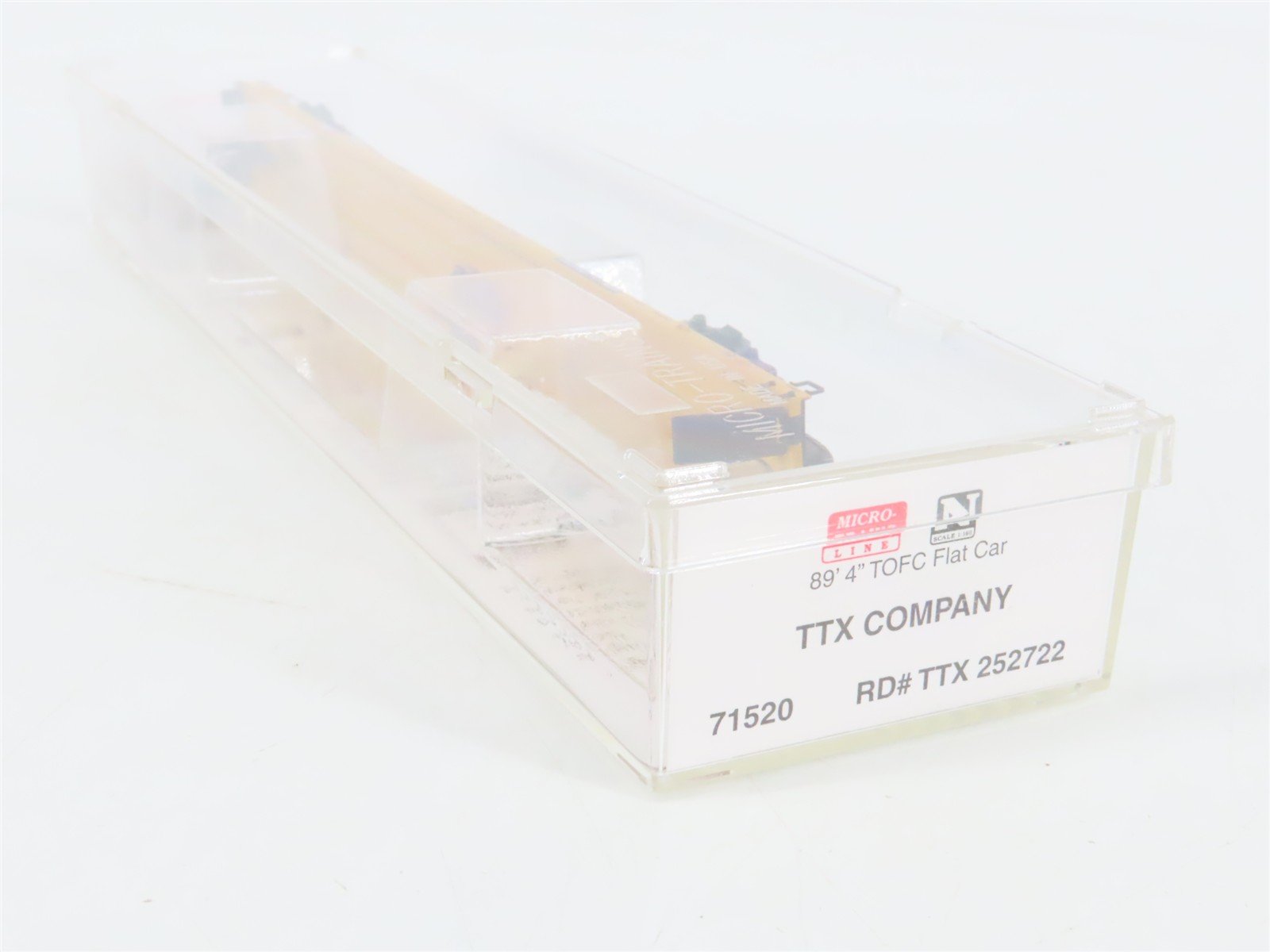 N Scale Micro-Trains 71520 TTX Company 89' TOFC Flat Car 252722 RTR