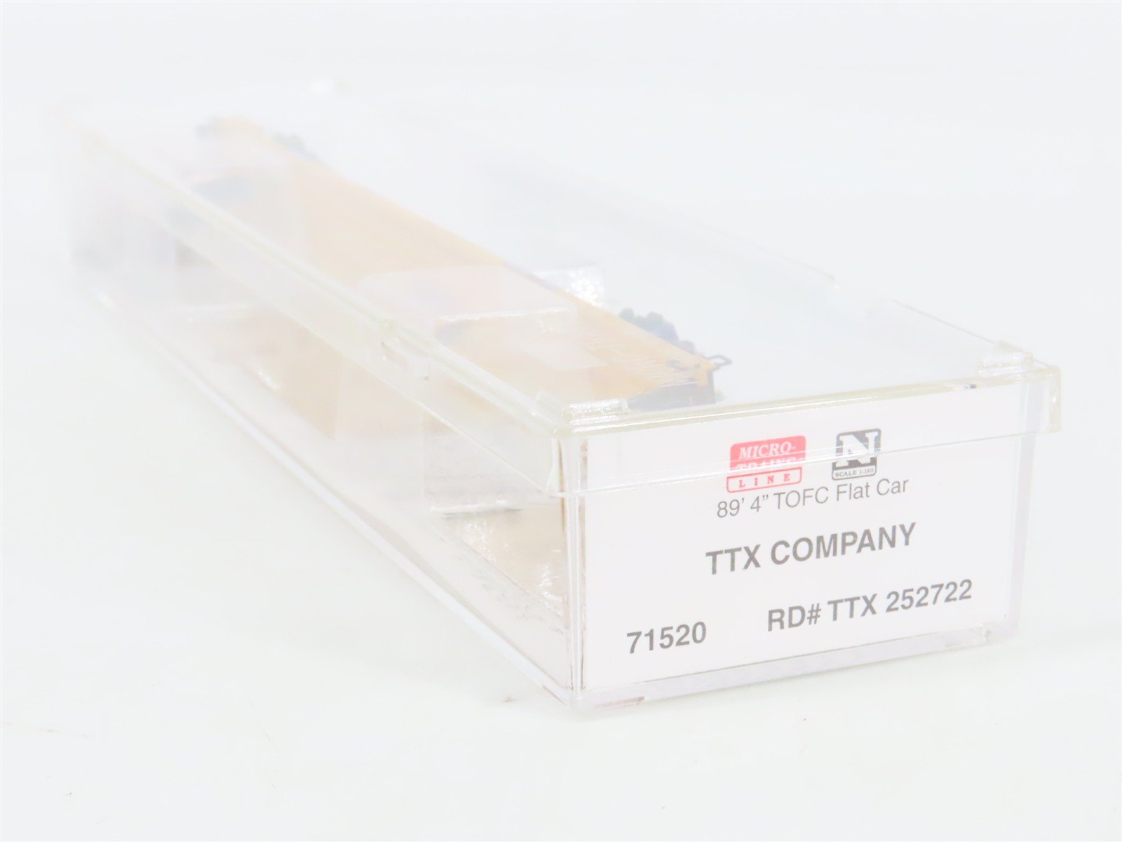 N Scale Micro-Trains 71520 TTX Company 89' TOFC Flat Car 252722 RTR