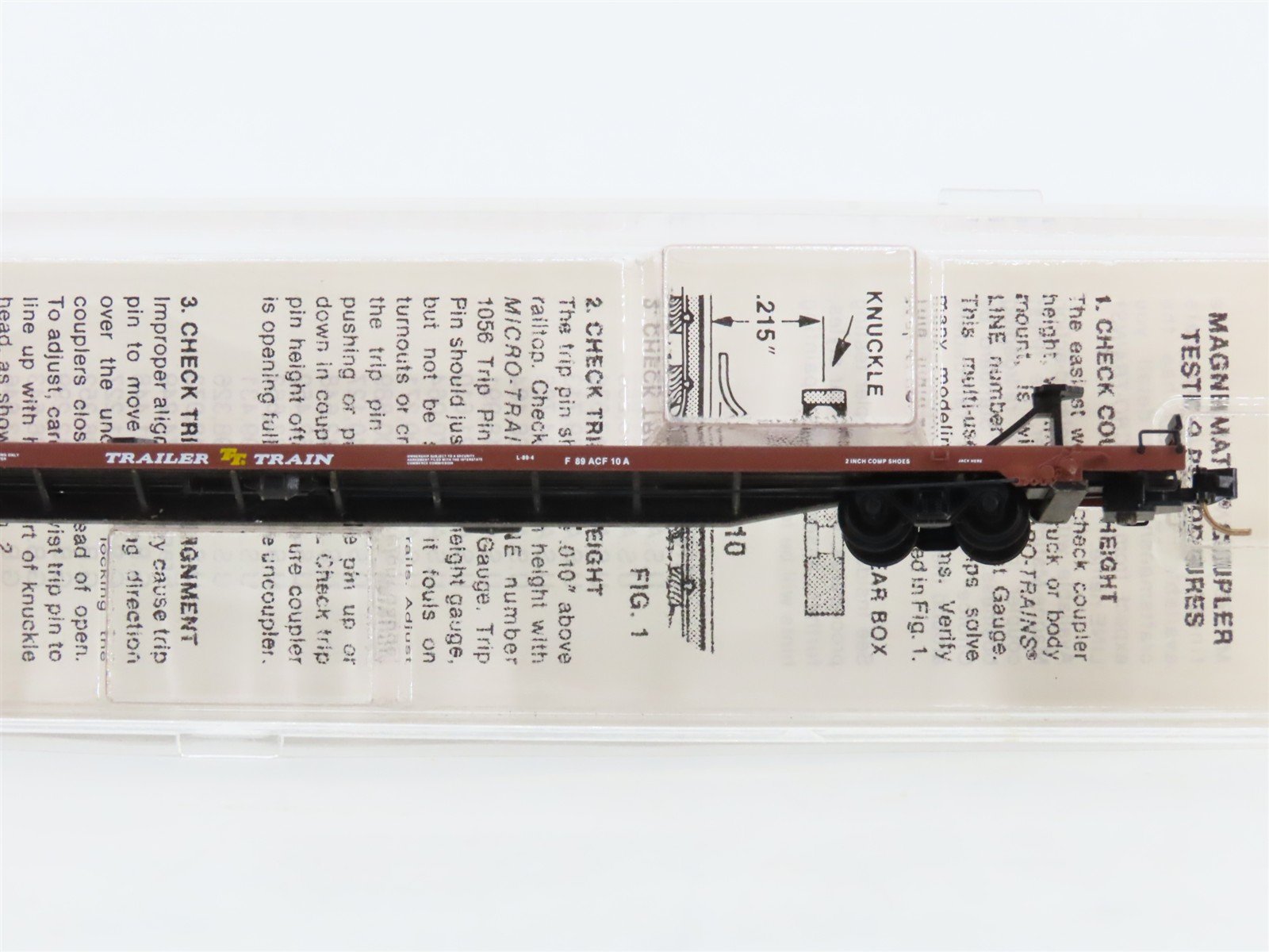 N Scale Micro-Trains 71010 TTAX Trailer Train 89' Flat Car 970253 RTR