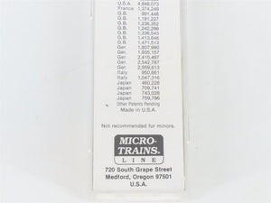 N Scale Micro-Trains 71010 TTAX Trailer Train 89' Flat Car 970253 RTR
