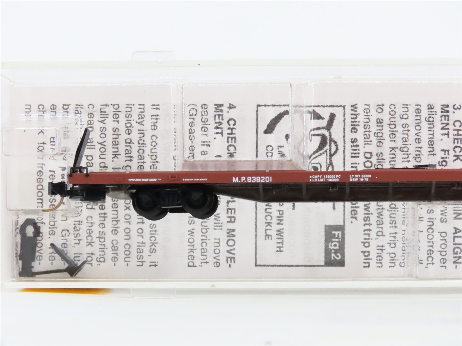 N Scale Micro-Trains 71040 MP Missouri Pacific 89' TOFC Flat Car 838201 RTR