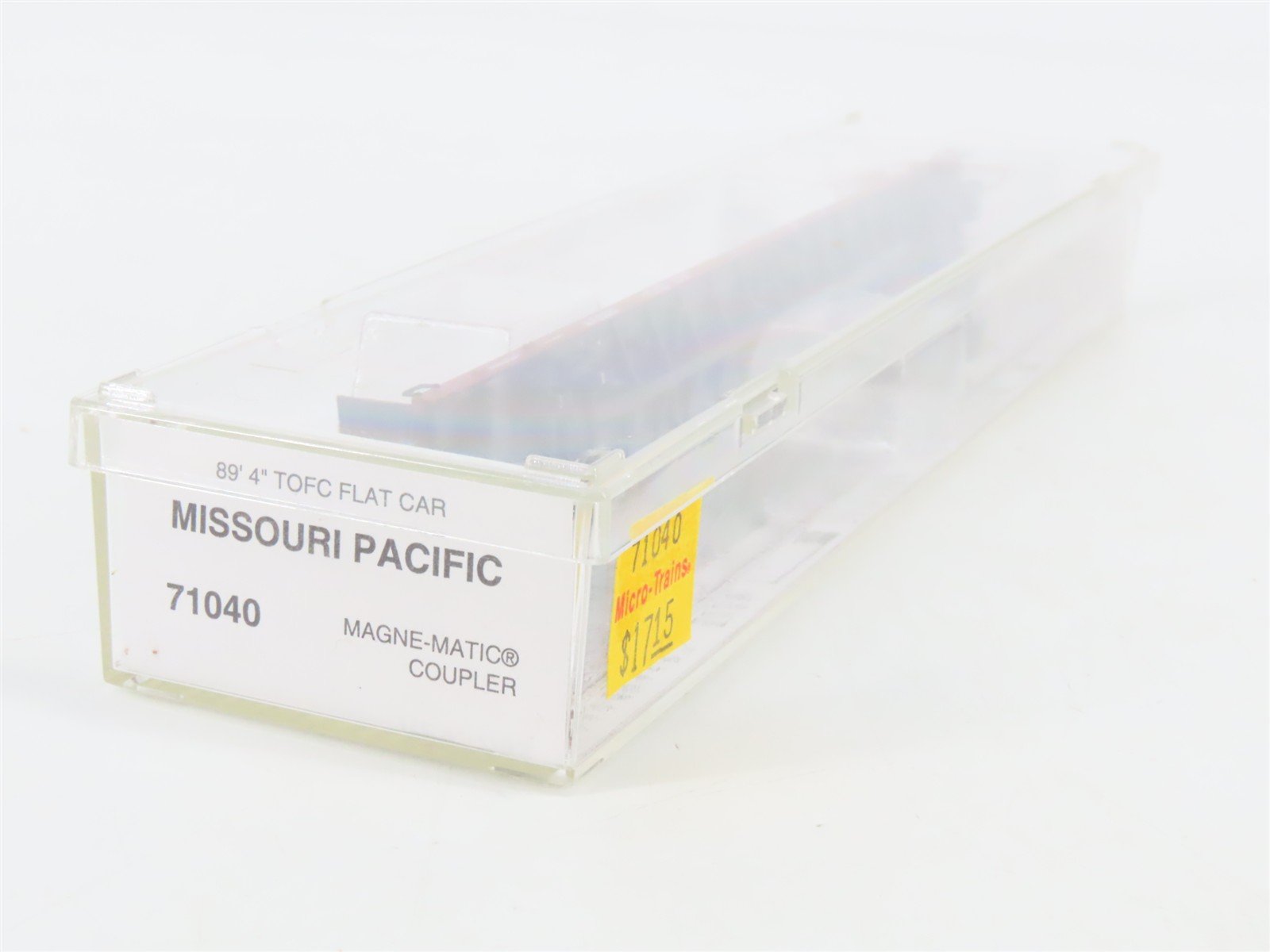 N Scale Micro-Trains 71040 MP Missouri Pacific 89' TOFC Flat Car 838201 RTR
