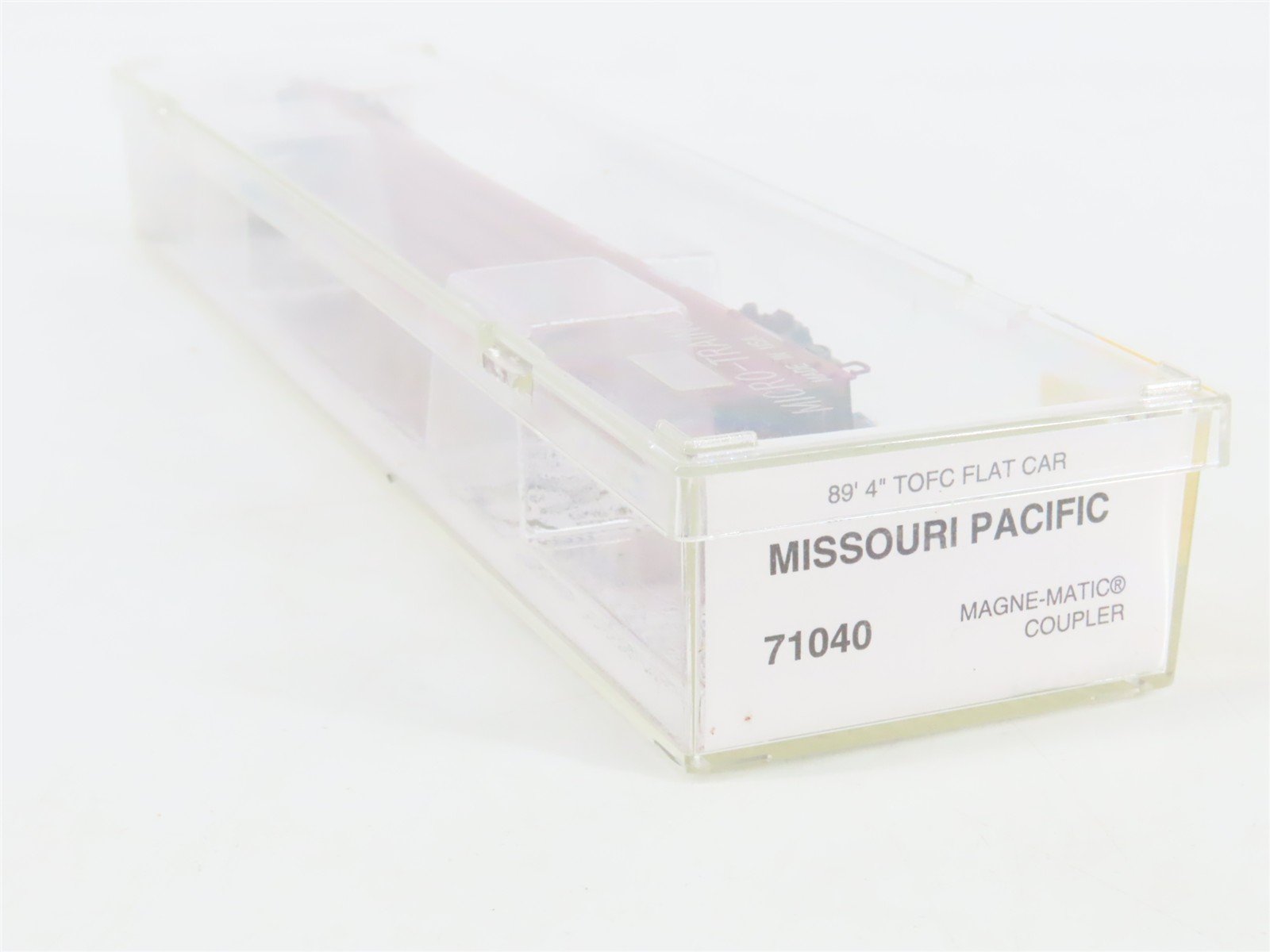 N Scale Micro-Trains 71040 MP Missouri Pacific 89' TOFC Flat Car 838201 RTR