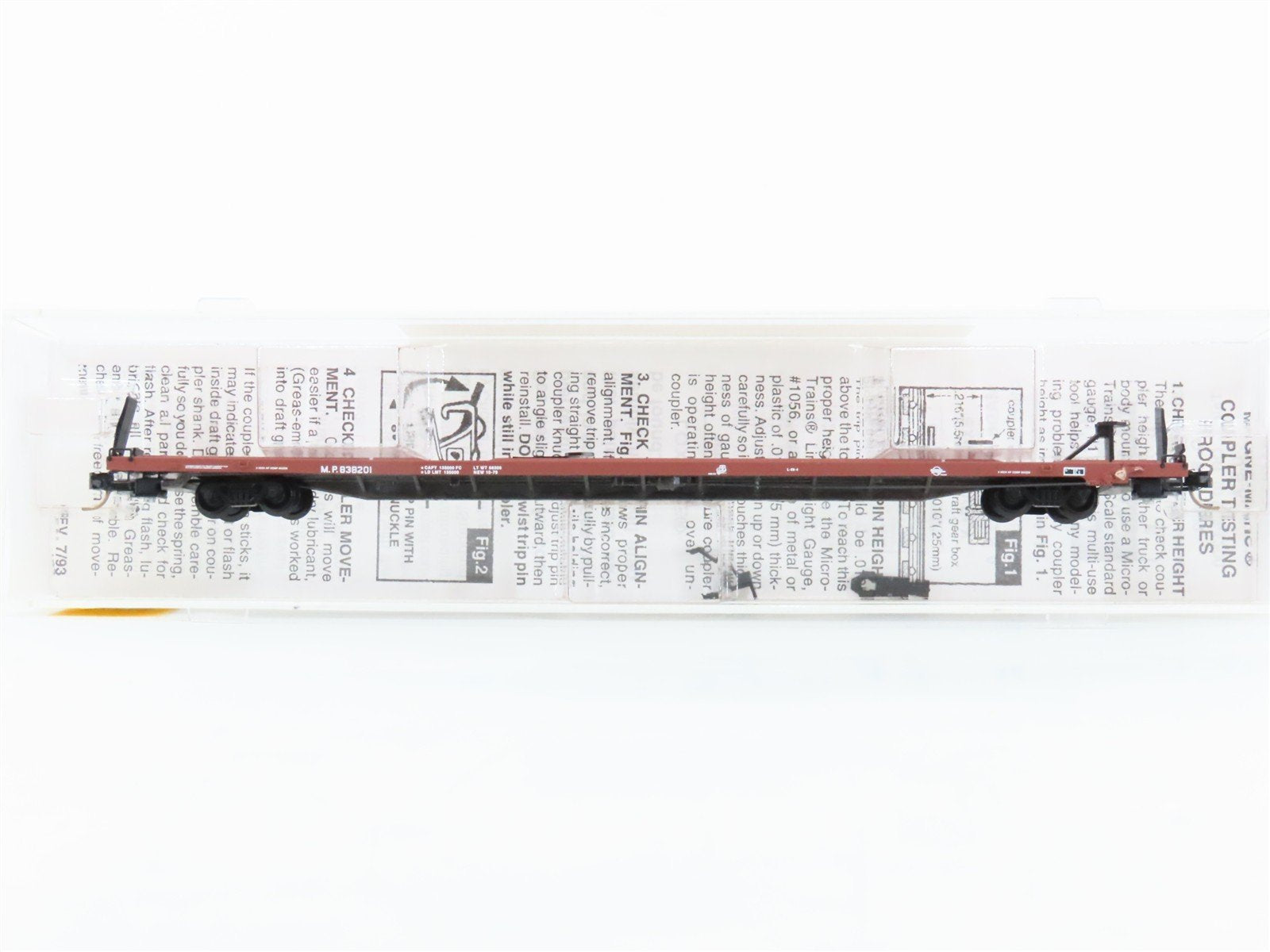 N Scale Micro-Trains 71040 MP Missouri Pacific 89' TOFC Flat Car 838201 RTR
