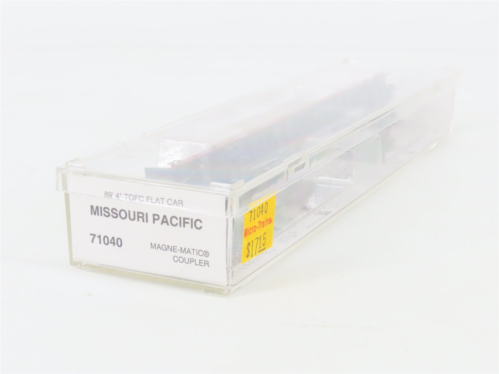 N Scale Micro-Trains 71040 MP Missouri Pacific 89' TOFC Flat Car 838201 RTR